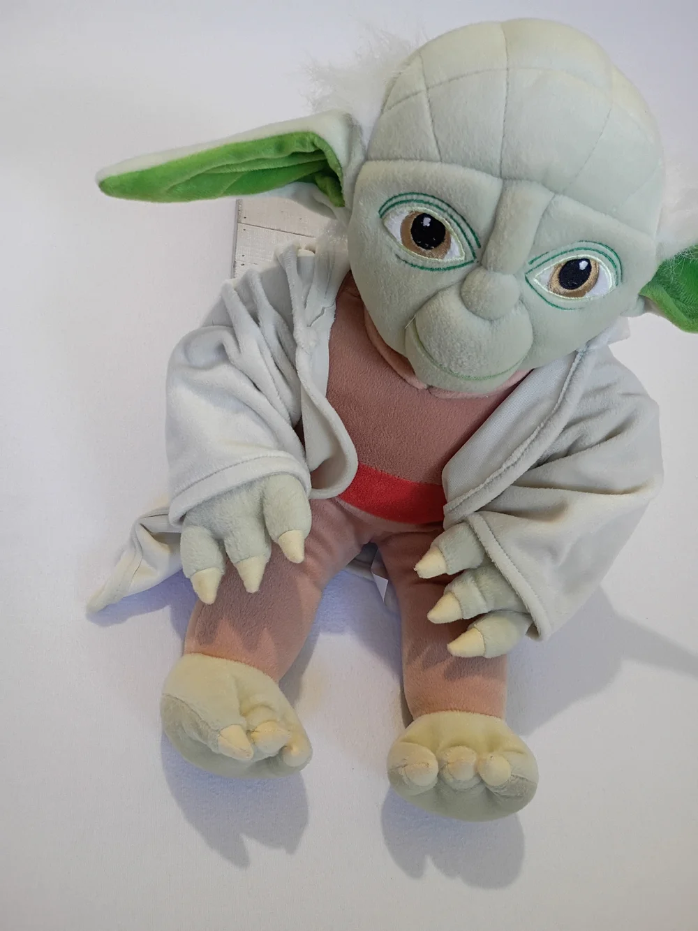 Star Wars 18 Inch Yoda plush features a removable tan robe Green, Brown, Tan